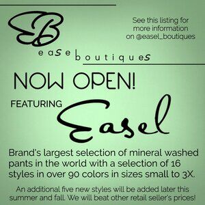 EASEL Brand Clothing Store! Newest Styles &Color - New Items Daily Sizes S - 3X